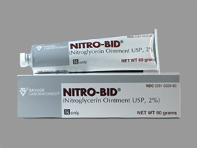Nitro-Bid® Nitroglycerin 2% Ointment Tube 60 Gra .. .  .  